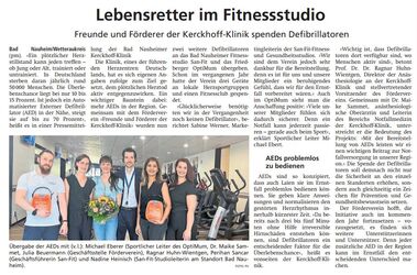 Lebensretter im Fitnessstudio Lebensretter im Fitnessstudio