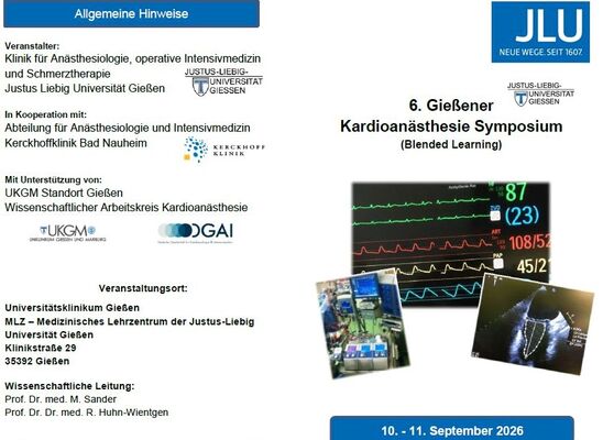 Veranstaltung Anästhesiologie September 2026