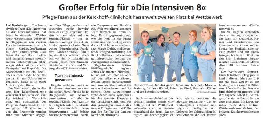 Die Intensiven 8 - Beliebteste Pflegeprofis