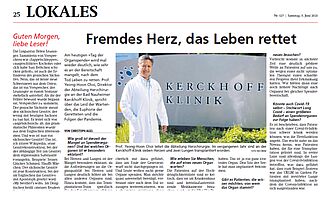 Wetterauer Zeitung Tag der Organspende 05062021 