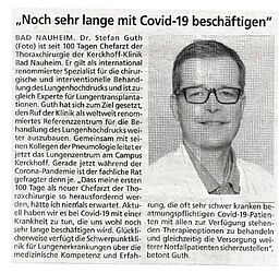 Artikel Dr. Guth Butzbacher Zeitung 21.04.2020