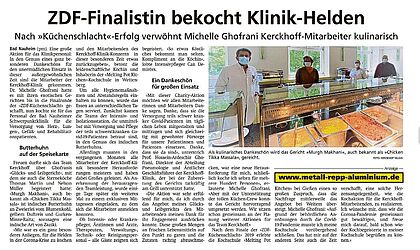 ZDF-Finalistin bekocht Klinik-Helden